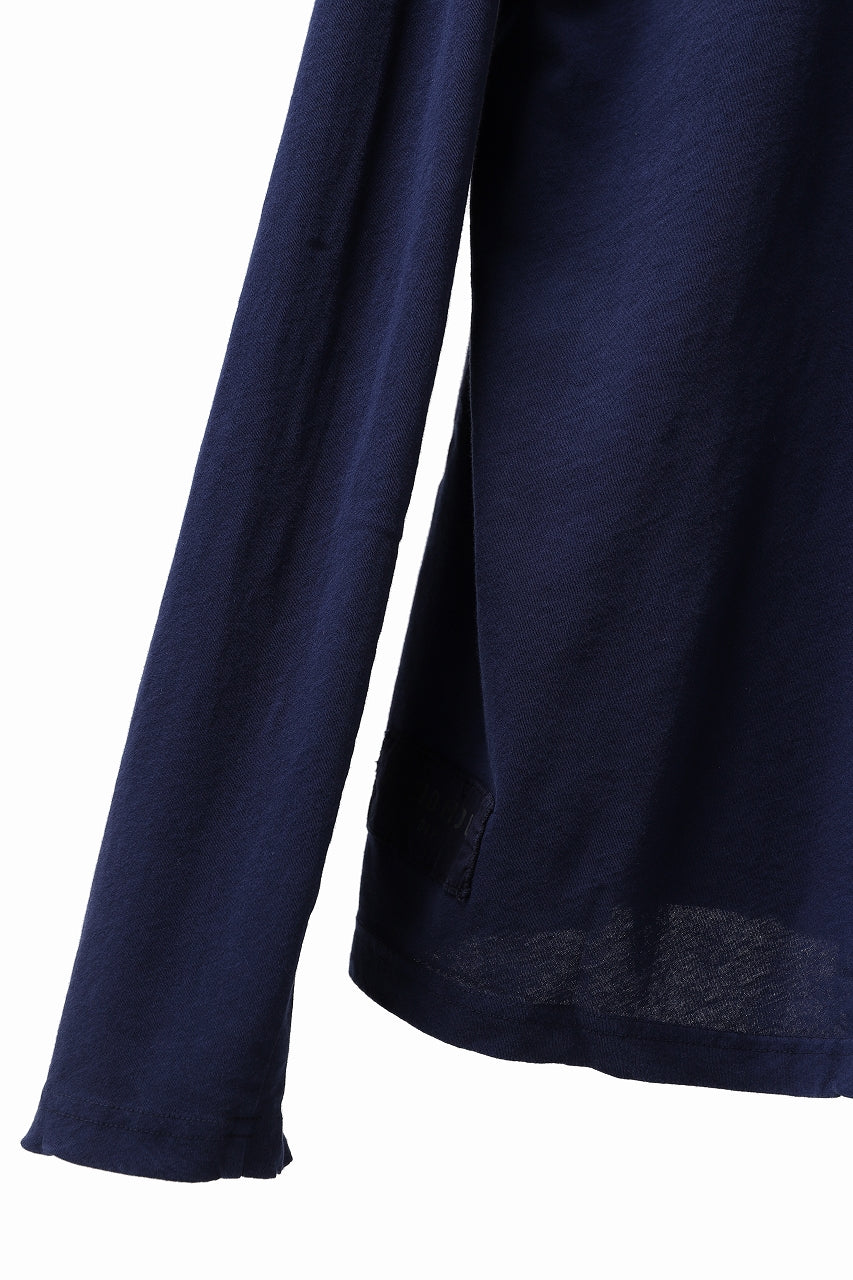 RUNDHOLZ DIP LONG SLEEVE CUT SEWN / DYED JERSEY (BLUE)