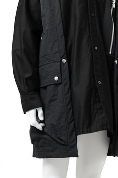 画像をギャラリービューアに読み込む, A.F ARTEFACT &quot;TACTIC&quot; COMBINED SHIRT COAT (BLACK)