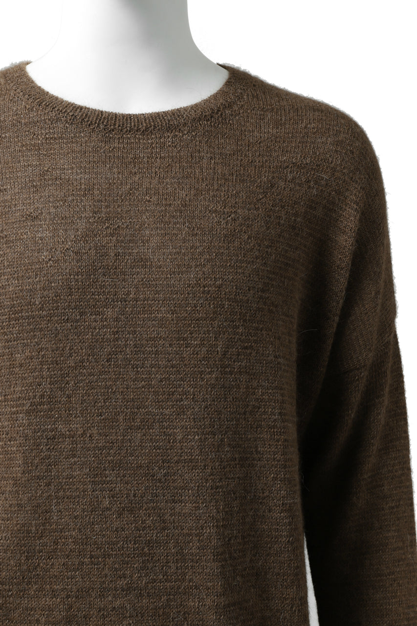 CAPERTICA ALPACA AIR KNIT SWEATER / BABY ALPACA FINEWOOL (CAMEL)