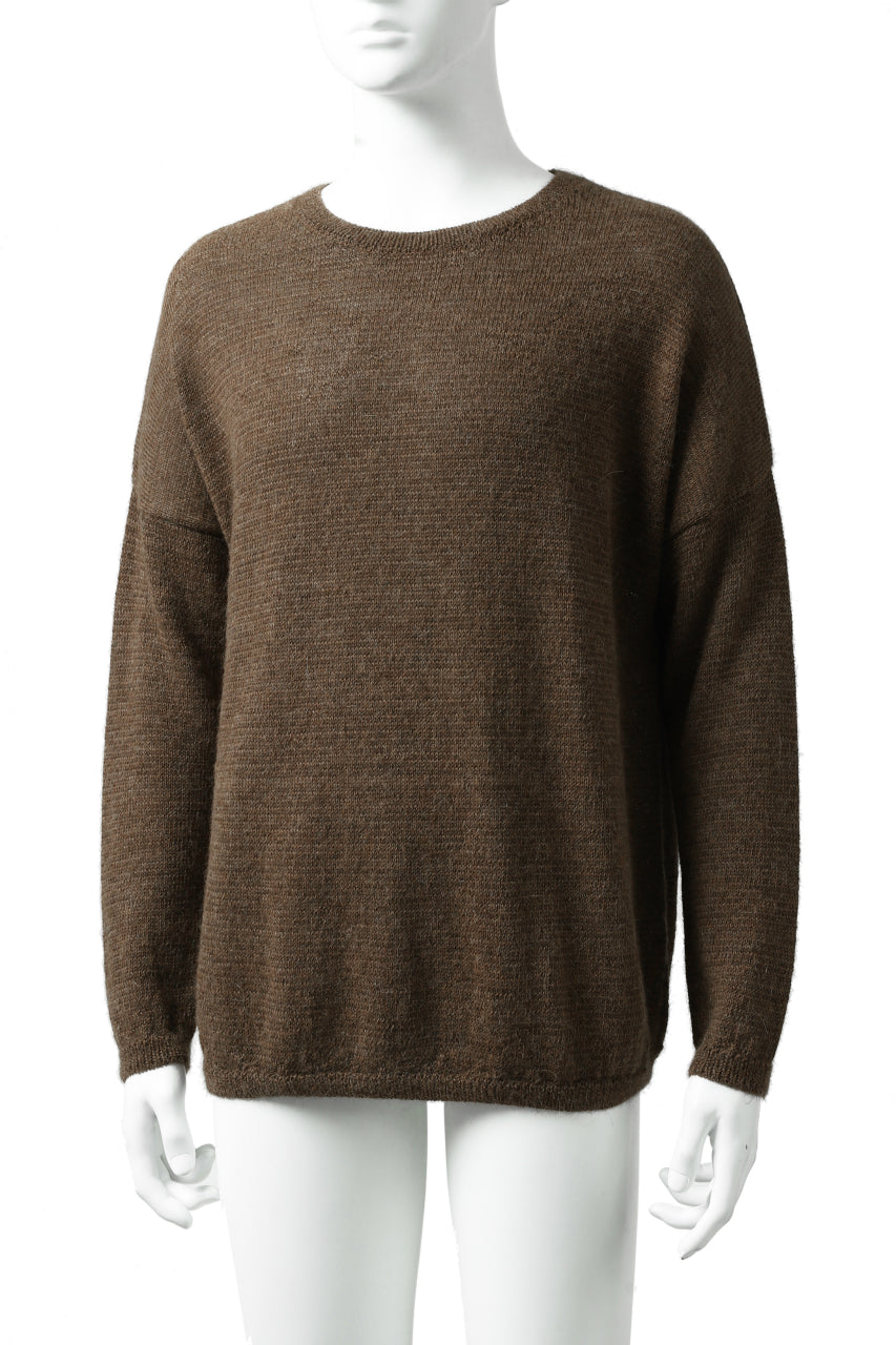 画像をギャラリービューアに読み込む, CAPERTICA ALPACA AIR KNIT SWEATER / BABY ALPACA FINEWOOL (CAMEL)