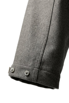 画像をギャラリービューアに読み込む, ISAMU KATAYAMA BACKLASH LOW CROTCH CARGO PANTS / CASHMERE WOOL MELTON (GREY)