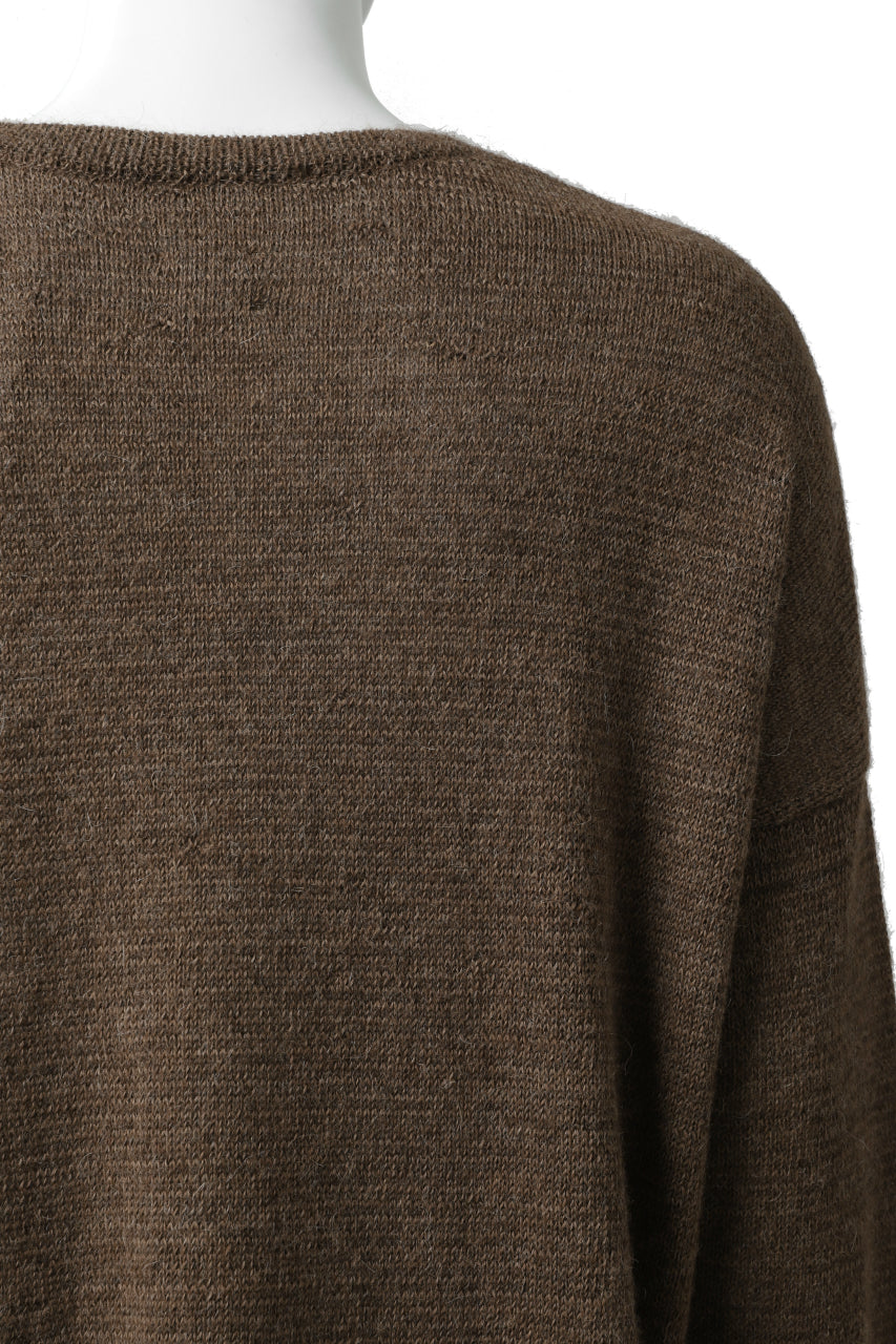 画像をギャラリービューアに読み込む, CAPERTICA ALPACA AIR KNIT SWEATER / BABY ALPACA FINEWOOL (CAMEL)