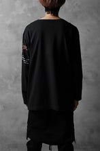 Load image into Gallery viewer, CHANGES  RE;BUILD oversized docking pocket cut&amp;sewn / used+new jersey (BLACK #E)