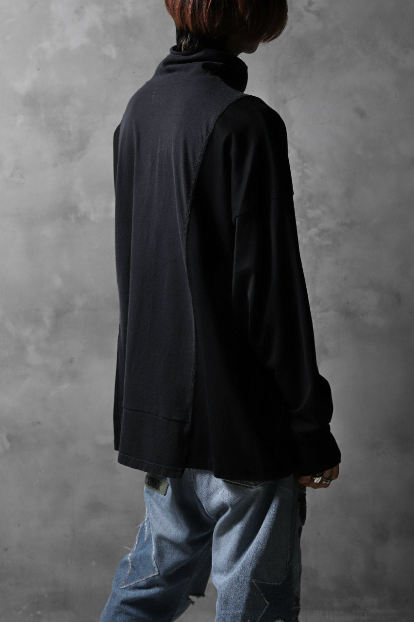 画像をギャラリービューアに読み込む, CHANGES VINTAGE REMAKE TURTLE-NECK BAND L/S TEE (BLACK #A)