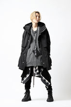 画像をギャラリービューアに読み込む, A.F ARTEFACT &quot;Trunk-Show&quot; LIGHT-WARMER MODS COAT / FLEECE BONDING NYLON (BLACK)