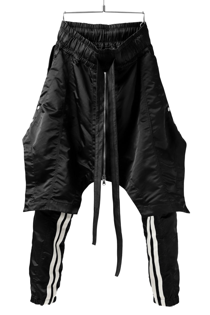 A.F ARTEFACT "Trunk-Show" COVERT LAYERED PANTS / LUXURY NYLON (BLACK)