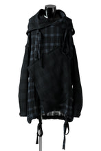 Load image into Gallery viewer, SOSNOVSKA COLLAPSE HOODIE CELLS (PLAID x CHECK)
