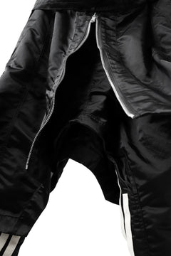 画像をギャラリービューアに読み込む, A.F ARTEFACT &quot;Trunk-Show&quot; COVERT LAYERED PANTS / LUXURY NYLON (BLACK)