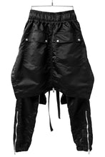 画像をギャラリービューアに読み込む, A.F ARTEFACT &quot;COVERT&quot; LAYERED PANTS / LUXURY NYLON (BLACK)