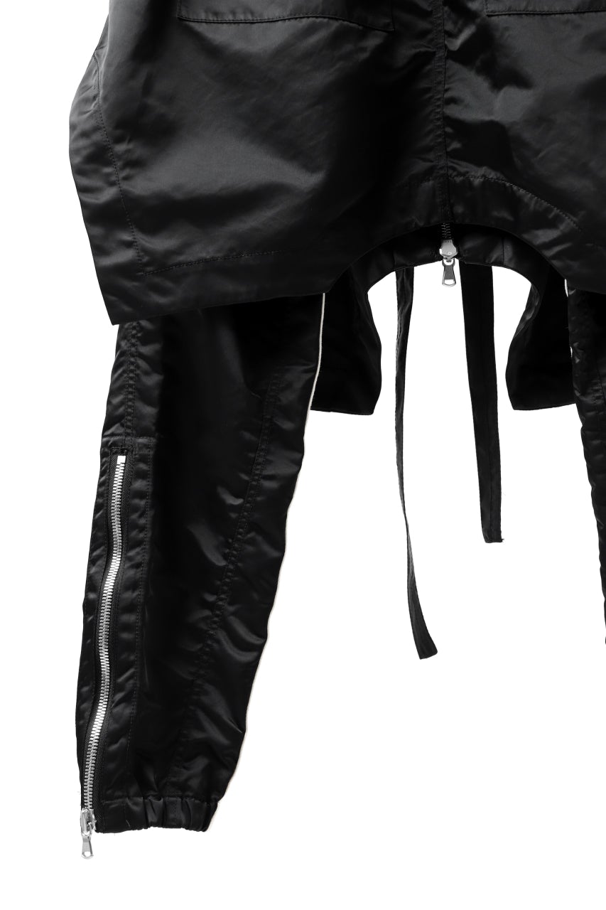 画像をギャラリービューアに読み込む, A.F ARTEFACT &quot;Trunk-Show&quot; COVERT LAYERED PANTS / LUXURY NYLON (BLACK)