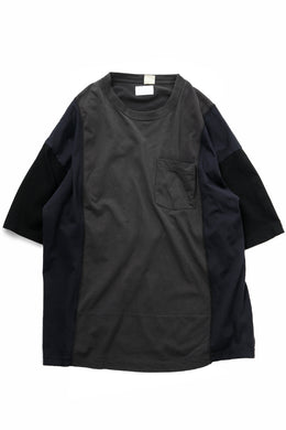 CHANGES VINTAGE REMAKE MULTI PANEL POC TEE (BLACK #E)