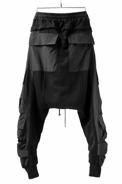 Load image into Gallery viewer, A.F ARTEFACT &quot;TACTIC&quot; SAROUEL PANTS / SWEAT &amp; NYLON (BLACK)