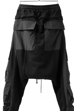 Load image into Gallery viewer, A.F ARTEFACT &quot;TACTIC&quot; SAROUEL PANTS / SWEAT &amp; NYLON (BLACK)
