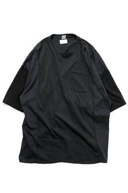 CHANGES VINTAGE REMAKE MULTI PANEL POC TEE (BLACK #D)