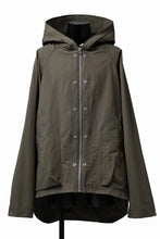 画像をギャラリービューアに読み込む, A.F ARTEFACT OVER SIZED HOODIE BLOUSON (KHAKI)