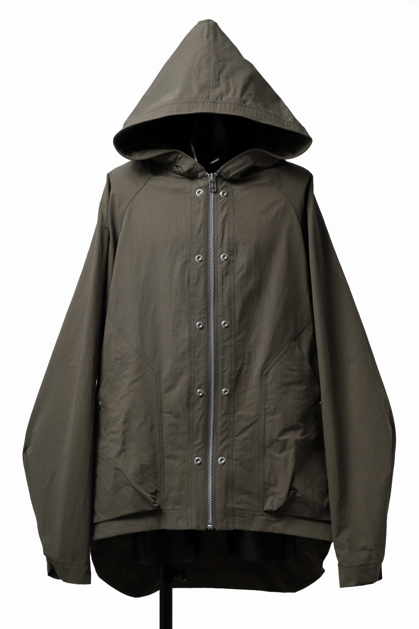 A.F ARTEFACT OVER SIZED HOODIE BLOUSON (KHAKI)