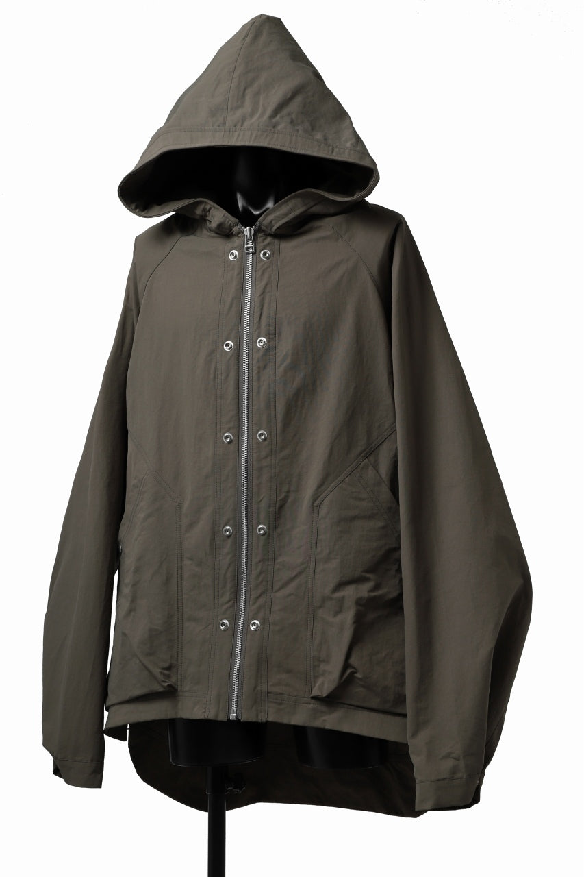 A.F ARTEFACT OVER SIZED HOODIE BLOUSON (KHAKI)