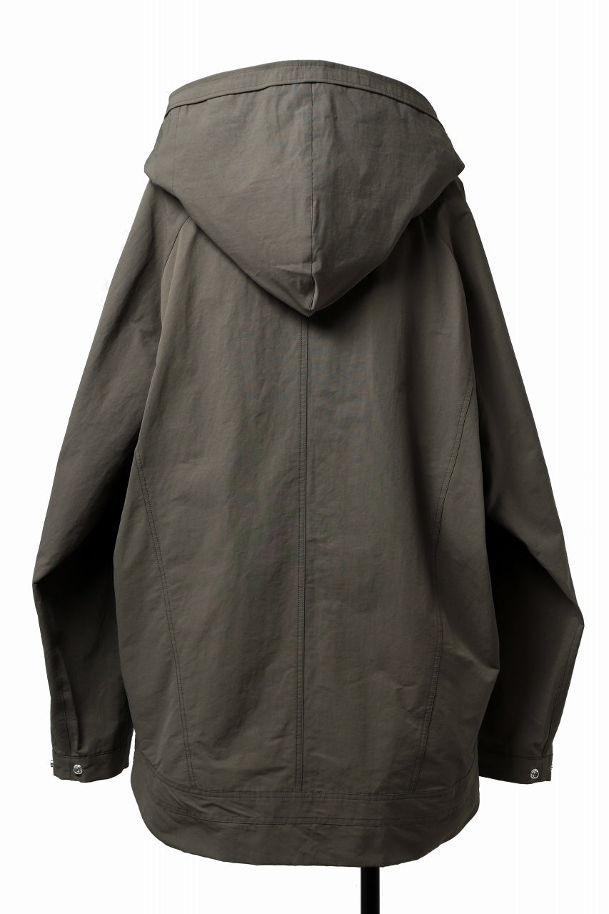 A.F ARTEFACT OVER SIZED HOODIE BLOUSON (KHAKI)