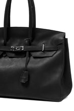 Load image into Gallery viewer, DEFORMATER.® TRAVEL BAG / SMOOTH COWHIDE (BLACK / SILVER PARTS)