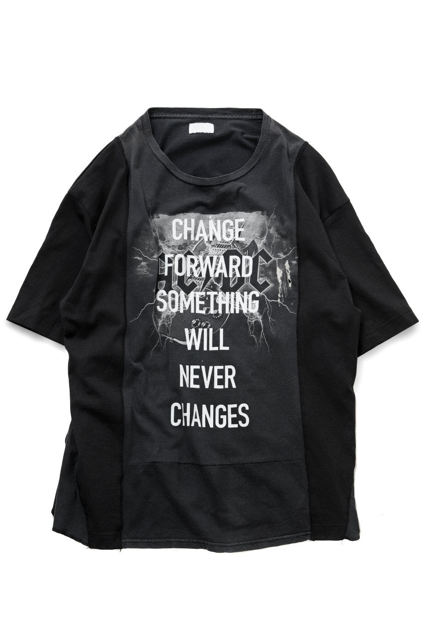 CHANGES VINTAGE REMAKE MULTI PANEL BAND TEE (BLACK #D)