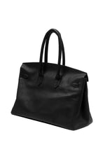 Load image into Gallery viewer, DEFORMATER.® TRAVEL BAG / SMOOTH COWHIDE (BLACK / SILVER PARTS)