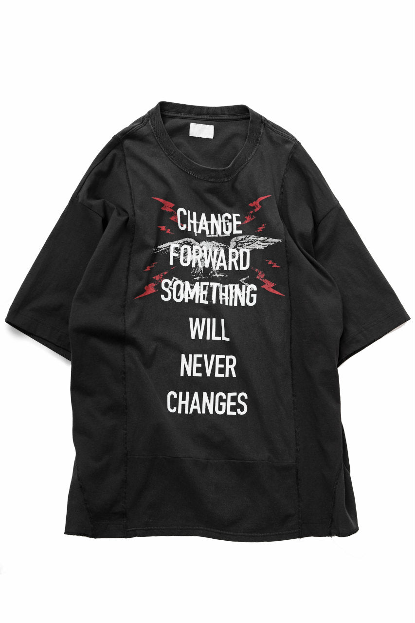 CHANGES VINTAGE REMAKE MULTI PANEL BAND TEE (BLACK #G)