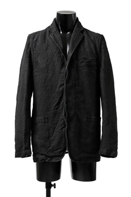 ISAMU KATAYAMA BACKLASH BD JACKET / GARMENT NATURAL DYED LINEN CANVAS (SUMI)