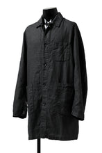 画像をギャラリービューアに読み込む, ISAMU KATAYAMA BACKLASH WORK COAT / GARMENT NATURAL DYED LINEN (SUMI)