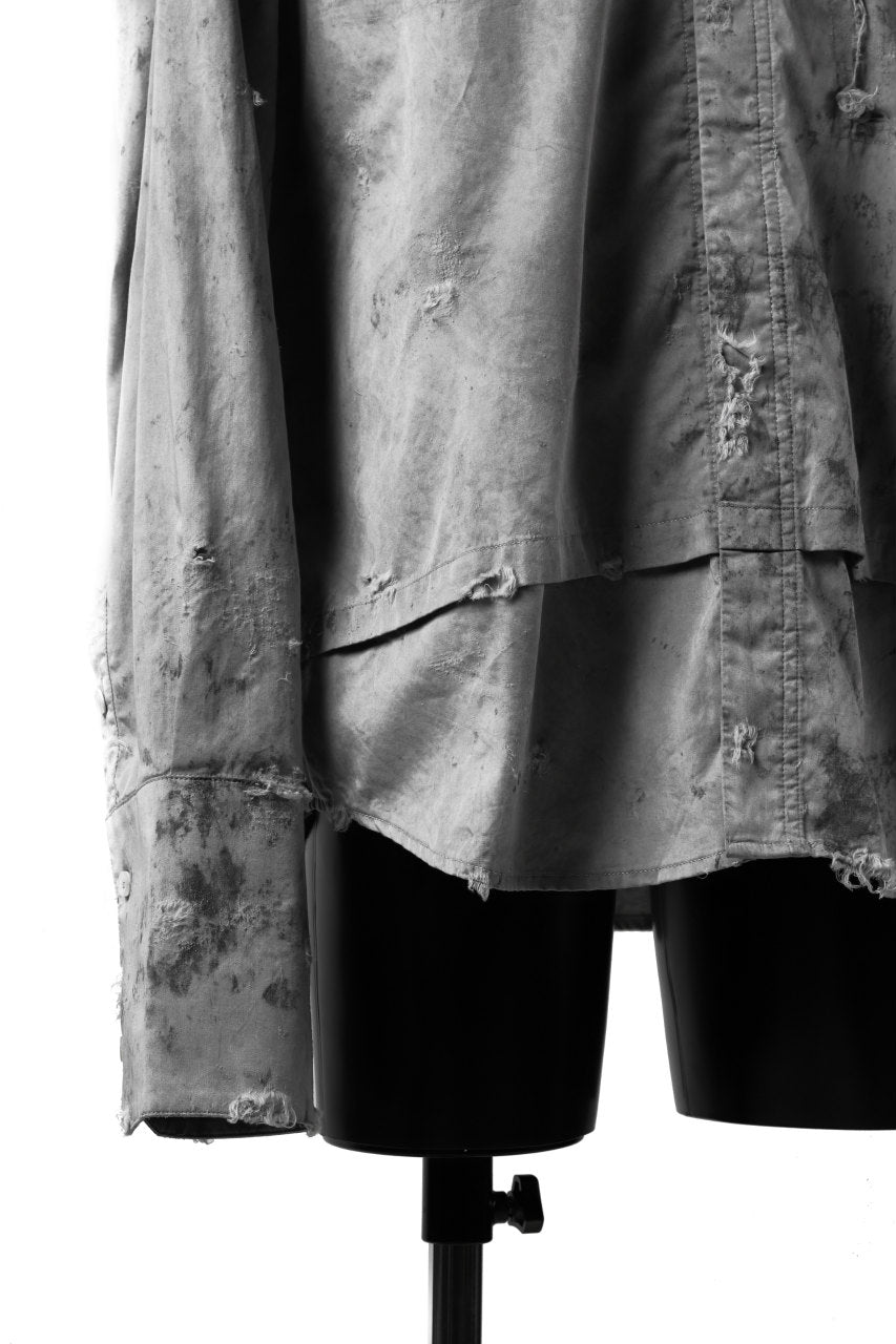 RESURRECTION x LOOM Re-production SUMI DYED DOUBLE LAYERED SHIRT