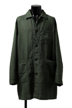 画像をギャラリービューアに読み込む, ISAMU KATAYAMA BACKLASH WORK COAT / GARMENT NATURAL DYED LINEN (LEAF)