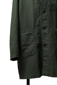 画像をギャラリービューアに読み込む, ISAMU KATAYAMA BACKLASH WORK COAT / GARMENT NATURAL DYED LINEN (LEAF)