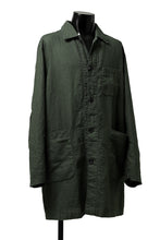 画像をギャラリービューアに読み込む, ISAMU KATAYAMA BACKLASH WORK COAT / GARMENT NATURAL DYED LINEN (LEAF)