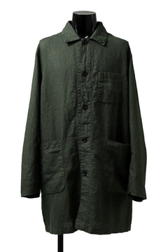 画像をギャラリービューアに読み込む, ISAMU KATAYAMA BACKLASH WORK COAT / GARMENT NATURAL DYED LINEN (LEAF)