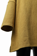 Load image into Gallery viewer, ISAMU KATAYAMA BACKLASH RELAX FIT PULLOVER SHIRT / DOBBY LINEN-COTTON (MUSTARD)