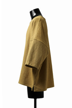 Load image into Gallery viewer, ISAMU KATAYAMA BACKLASH RELAX FIT PULLOVER SHIRT / DOBBY LINEN-COTTON (MUSTARD)