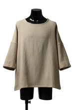 Load image into Gallery viewer, ISAMU KATAYAMA BACKLASH RELAX FIT PULLOVER SHIRT / DOBBY LINEN-COTTON (BEIGE)