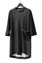 画像をギャラリービューアに読み込む, SOSNOVSKA exclusive DOUBLE JERSEY TOPS with PATCH DETAIL (BLACK x GREY)