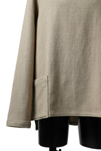 Load image into Gallery viewer, ISAMU KATAYAMA BACKLASH LONG SLEEVE PULLOVER SHIRT / DOBBY LINEN-COTTON (BEIGE)