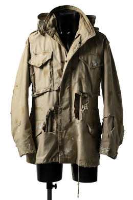 RESURRECTION HANDMADE vintage damage M-65 jacket (DESIRT BEIGE)