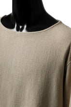 Load image into Gallery viewer, ISAMU KATAYAMA BACKLASH LONG SLEEVE PULLOVER SHIRT / DOBBY LINEN-COTTON (BEIGE)