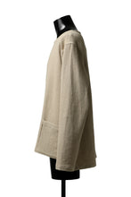 Load image into Gallery viewer, ISAMU KATAYAMA BACKLASH LONG SLEEVE PULLOVER SHIRT / DOBBY LINEN-COTTON (BEIGE)