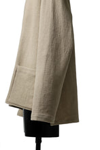 Load image into Gallery viewer, ISAMU KATAYAMA BACKLASH LONG SLEEVE PULLOVER SHIRT / DOBBY LINEN-COTTON (BEIGE)