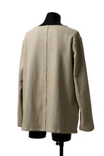 Load image into Gallery viewer, ISAMU KATAYAMA BACKLASH LONG SLEEVE PULLOVER SHIRT / DOBBY LINEN-COTTON (BEIGE)