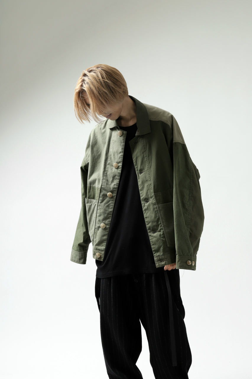 CHANGES VINTAGE REMAKE COVER ALL JACKET / US ARMY SCHLAFCOVER (KHAKI)