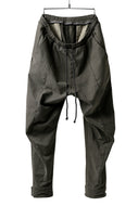 daub CENTRAL SEAM BUTTONS CLOSURE PANTS / SOFT COTTON TWILL (KHAKI GREY)