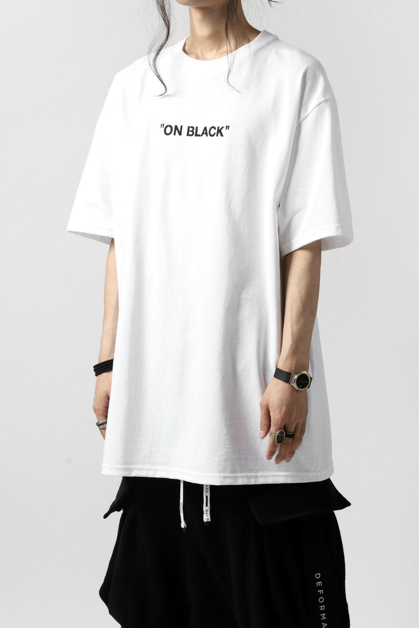 画像をギャラリービューアに読み込む, A.F ARTEFACT x buggy exclusive &quot;ON BLACK&quot; T-SHIRT (WHITE x YELLOW)