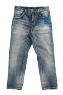 ISAMU KATAYAMA BACKLASH STRAIGHT DENIM PANTS / NATURAL USED FADE (INDIGO)