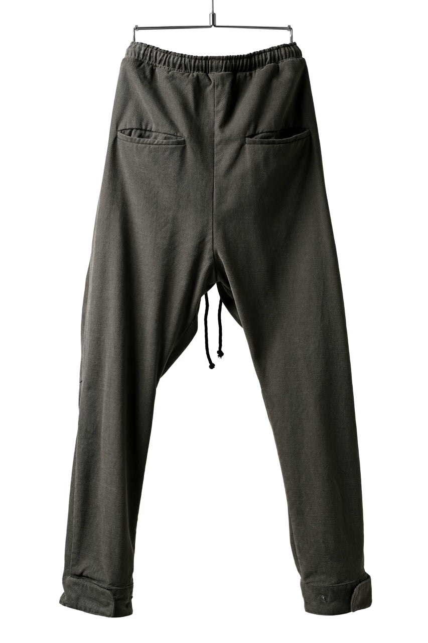 Load image into Gallery viewer, daub CENTRAL SEAM BUTTONS CLOSURE PANTS / SOFT COTTON TWILL (KHAKI GREY)