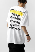 画像をギャラリービューアに読み込む, A.F ARTEFACT x buggy exclusive &quot;ON BLACK&quot; T-SHIRT (WHITE x YELLOW)