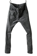 daub ERGONOMIC SEAM SLIM PANTS / STRETCH COTTON (GREY)